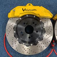 China 18Z 6 Pistons Car Brake Calipers Use Pillar Calipers And Composite Brake Discs on sale