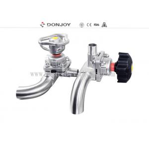 SS 316L U-C Type Tee Sanitary Diaphragm Valve with Forging body Clamp Ends for Pharmaceutical