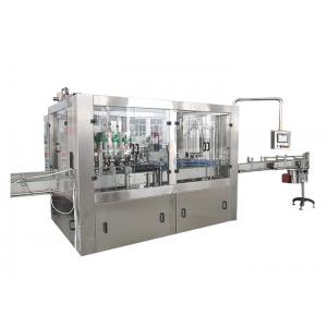 SUS316L Soda Water Filling Machine , Rotary Tray Automatic Beer Bottle Filler