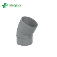 China Deep Gray DIN Standard Equal Elbow Tee Plastic PVC CPVC UPVC Pipe Fittings for Plumbing on sale