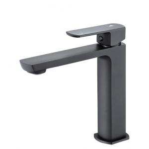 PVD Electroplating Solid Brass Single Hole Basin Mixer Tap