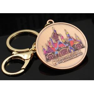 Custom metal keychain cultural tourism city logo building souvenir commemorative various DIY design keychain