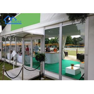 Custom Aluminum Frame Arch Roof Big Tent White Arcum Marquee For Sale With Glass Door