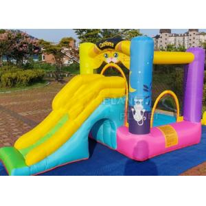 China Residential 810D Oxford Inflatable Bounce House With Slide supplier