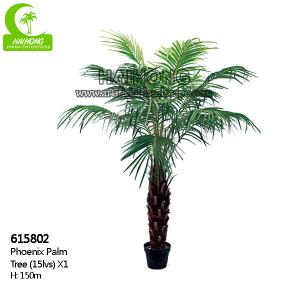China HAIHONG Height 150cm Artificial Phoenix Palm , Artificial Palm Plant Indoor Customizable supplier