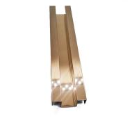 China PVD 8K Mirror Stainless Steel Trim Strips Skirting Board Rose Gold on sale