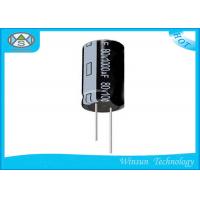 China Standard Frequency Radial 1000uf Electrolytic Capacitor Black For Washing Machines on sale