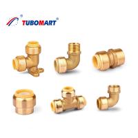China CW617N Lead Free Pex Push Fittings Push To Connect Brass Pex Pipe Union on sale