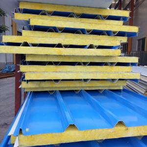 China economical and practical 50mm glass wool 20ft container house roof sandwich panel price supplier