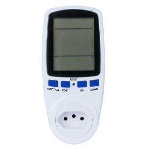 Factory Price Power Energy Meter Voltage Amps Electricity Usage Monitor Socket with Digital Big LCD Display