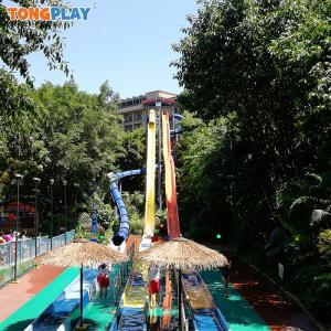 Outdoor Commercial Rainbow Water Slide with Multi-Slide Configuration and OEM/ODM Customization Options