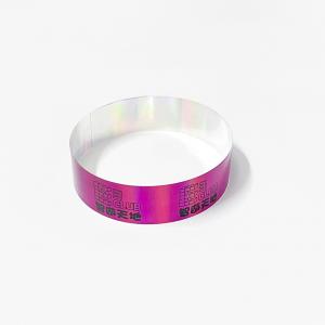 Sequential Numbering Tyvek Bracelets Wristbands , Adjustable Paper Event Bracelets