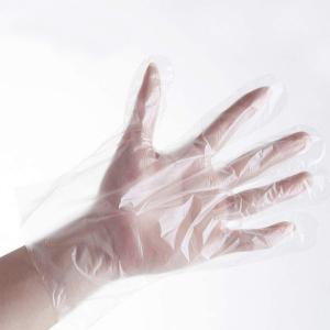Prep Food Grade Disposable Gloves , Plastic Food Safe Transparent Wearing Gloves