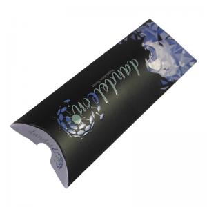 China Customized Weave Wig Pillow Box for Hair Extension Packaging With Logo Print supplier