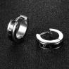 osbores Cool Stainless Steel Round Stud Earrings For Women/Men Roman numerals