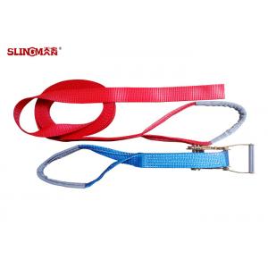 China 50MM Ratchet Tie Down Straps LC2500 DIN EN 12195-2 Corrosion Resistance With Eyes supplier