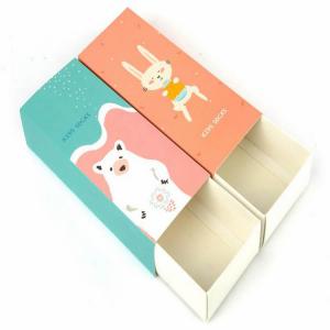 China custom baby underwear sock clothing packaging box luxury children boy girl stocking apparel jean gift box supplier