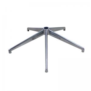 Ergonomic Aluminium Alloy Polishing Color Office Chair Metal Base With Adjustable Height And Wheels