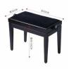 Double lifting piano playing stool with book box folding bench surface electronic piano stool piano cover piano accessor