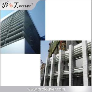 Exterior Aerofoil Aluminum Airfoil Louvers Sun Control Horizontal louver For Building facades