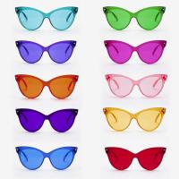 China Cateye Color Tinted Glasses Plastic Glasses Party Eyewear Cosplay Props on sale