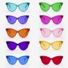 China Cateye Color Tinted Glasses Plastic Glasses Party Eyewear Cosplay Props wholesale