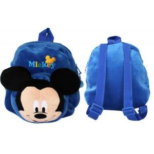 China 12 inch Blue Mickey Mouse School Bag , Personalized Toddler Backpacks supplier