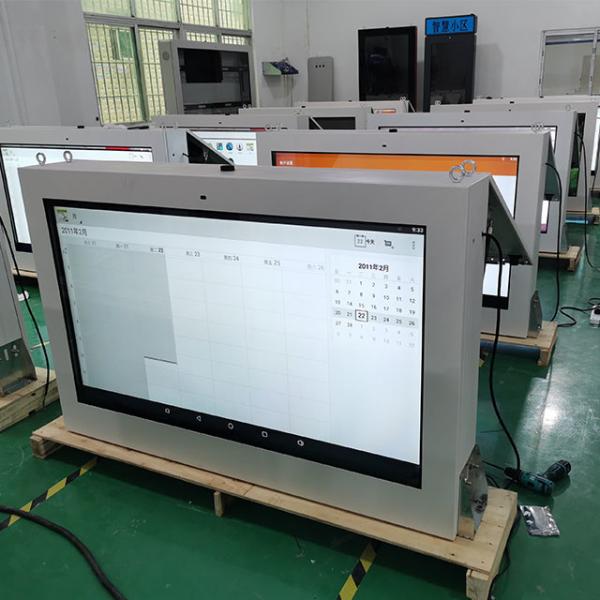 AC240V 5ms Wall Mounted Lcd Kiosk FCC Capacitive Touch Screen