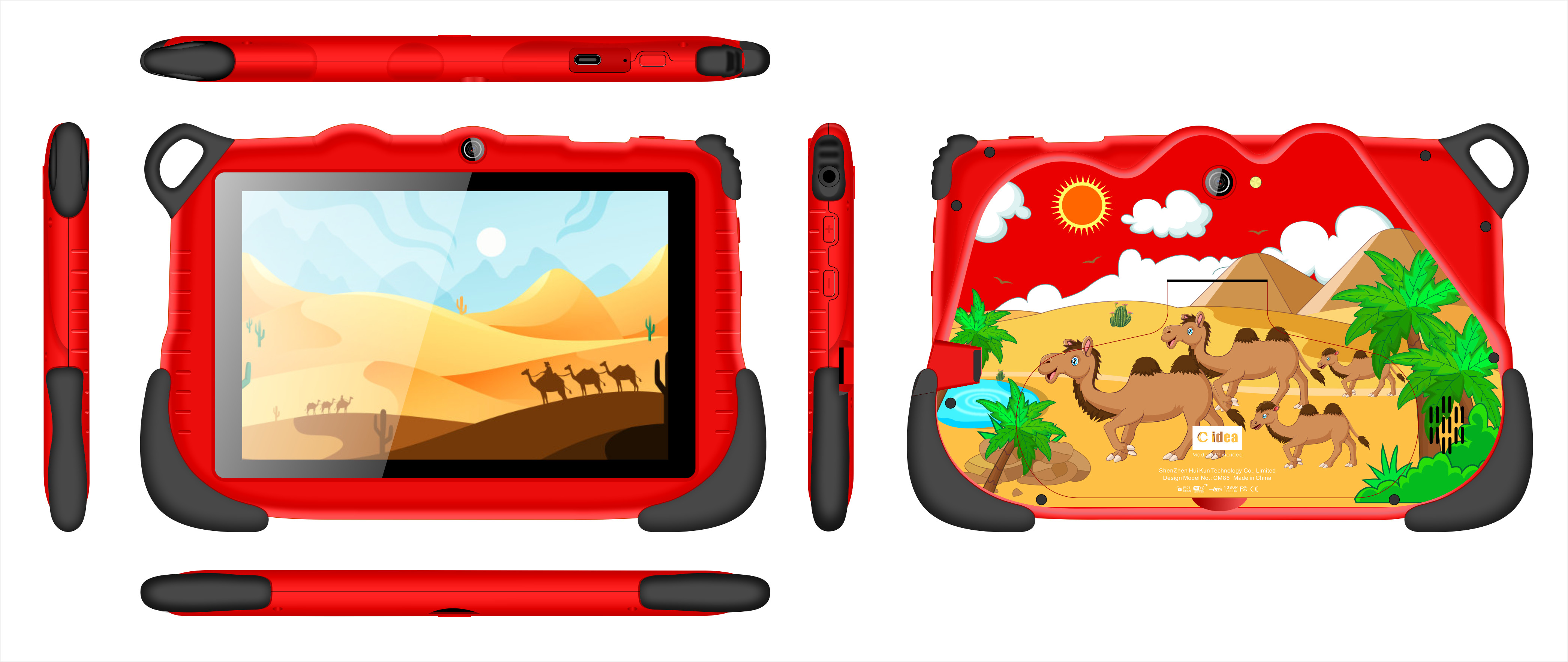 China C Idea Tablet Kidspad Système Android 7 pouces Tablette pour enfants âgés de 3 à 7 ans avec double caméra CM85 on sale