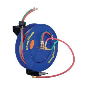 China Goodyear 50 FT Twin Oxy Acetylene Welding Hose Reel 300PSI 50 FT. Twin Welding Hose supplier