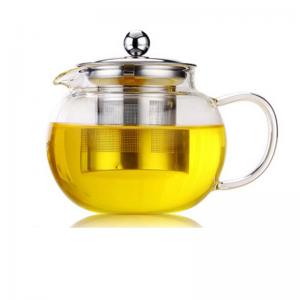 BPA Free 22oz Clear Glass Teapot With Removable Stainless Steel Infuser