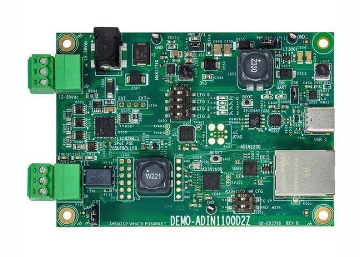 DEMO-ADIN1100D2Z Carte d'évaluation de convertisseur de média Ethernet pour solutions embarquées