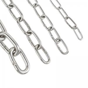 China 8mm Blacken Finished 316 Stainless Steel Boats Anchor Chain Standard DIN766 for Ship supplier