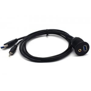 Bike Car Audio Cable / Audio Extension Cable Max 1 Ohms Contactor Resistance