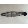 Stainless Steel Wire Rope Mesh with 25mm*25mm Mesh Size PVC Coated and Knotted Connecting Way for Security Applications