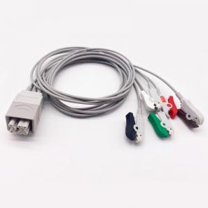 Multipurpose Clip ECG Cable Portable Multi Link Lead Gray Color