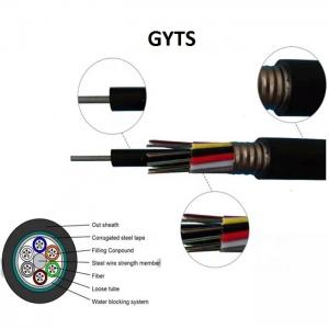 China 96 cores GYTS PE Jacket Stranded Outdoor Fiber Optic Cable  for Aerial and Duct supplier