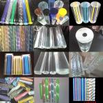 Colored Twisted Acrylic Rods And Tubes For Advertising , Vacuum Forming Process