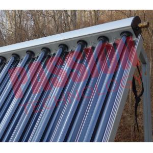 China Aluminum Alloy Heat Pipe Solar Collector For Low Temperature Area 15 Tubes supplier
