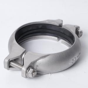 China Collier de serrage rainuré en acier inoxydable 304 pour raccords égaux dans les systèmes CVC supplier