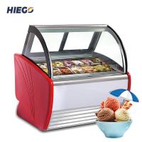 China Baked Pastry Ice Cream Cone Display Case Stand Alone R404a Commercial Ice Cream Cabinet on sale