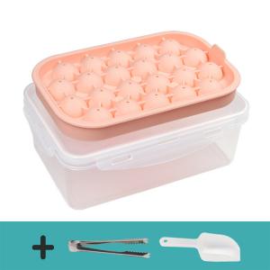 China Wholesale Bpa Free Diy Maker Pp Ice Cream Mould With Lid Whiskey Ice Mold Cube Tray supplier