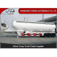 China Vertical Type Three Axles Bulk Powder Semi Tanker Trailer , Dry Van Trailer With Blower on sale