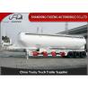 Vertical Type Three Axles Bulk Powder Semi Tanker Trailer , Dry Van Trailer With