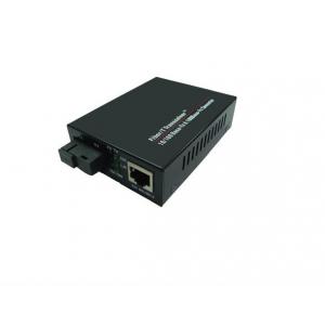 China Black color RJ-45 SC Fiber Optic Ethernet Media Converter Apply to the Campus Broadband Network supplier