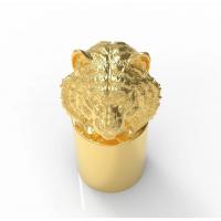 China Lion Head Perfume Bottle Cap Eco Friendly Zinc Alloy High Aesthetics on sale