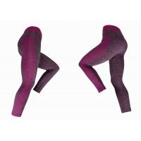 China 230gsm Colourful Yoga Leggings Pink Contrast Leggings Melange Pink on sale