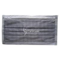 Single-Piece Package Black and White Small Checked Pattern Face Mask