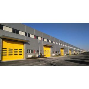 Fast Vertical Lift Fabric Doors High Strength PVC Coated Cloth For Industry