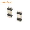 10 Pin Connector Surface Mount Pin Header Double Row Double Layer Plastic Gold Plating